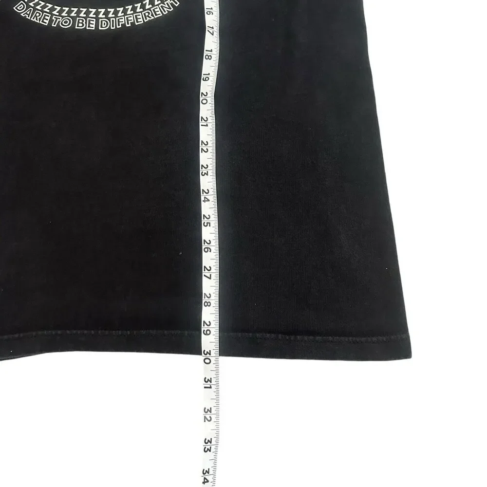 Vintage 90s ZubaZ Made in USA Muscle T-shirt Crew Neck Mens XL Black Faded - Picture 5 of 7